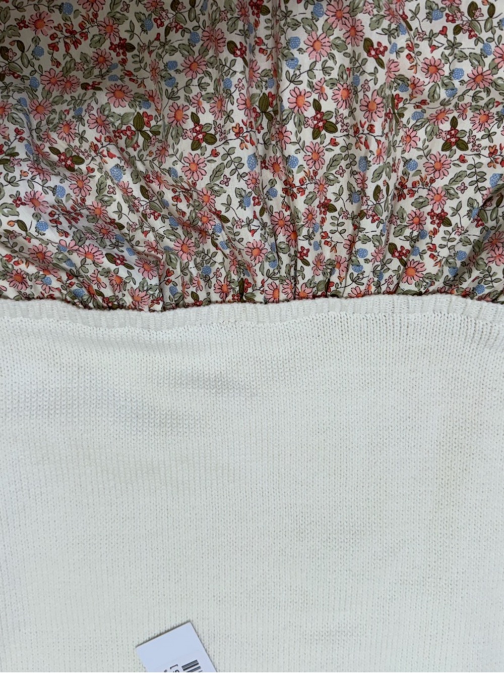 Baltic Born Cream Knit Top with Pink Floral Skirt Girls Casual Dress - Picture 3 of 5